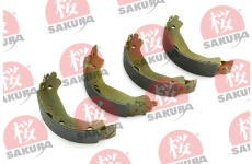 Sada brzdových čelistí, parkovací brzda SAKURA 602-03-4616