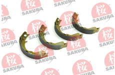 Sada brzdových čelistí, parkovací brzda SAKURA 602-00-7636