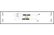Sada kabelů pro zapalování MOTAQUIP LDRL1075