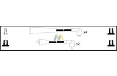 Sada kabelů pro zapalování MOTAQUIP LDRL1266