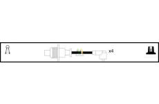 Sada kabelů pro zapalování MOTAQUIP LDRL1333