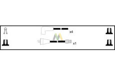 Sada kabelů pro zapalování MOTAQUIP LDRL1538