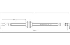 Brzdová hadice MOTAQUIP LVBH1551
