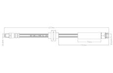 Brzdová hadice MOTAQUIP LVBH1604