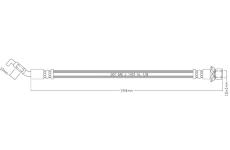 Brzdová hadice MOTAQUIP LVBH1636