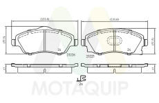 Sada brzdových destiček, kotoučová brzda MOTAQUIP LVXL1014