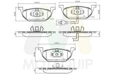 Sada brzdových destiček, kotoučová brzda MOTAQUIP LVXL1015