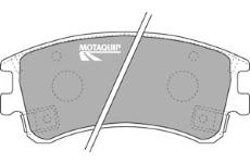 Sada brzdových destiček, kotoučová brzda MOTAQUIP LVXL1064