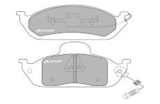 Sada brzdových destiček, kotoučová brzda MOTAQUIP LVXL1074