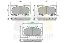 Sada brzdových destiček, kotoučová brzda MOTAQUIP LVXL1106
