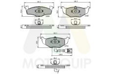 Sada brzdových destiček, kotoučová brzda MOTAQUIP LVXL1124