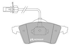 Sada brzdových destiček, kotoučová brzda MOTAQUIP LVXL1129