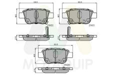 Sada brzdových destiček, kotoučová brzda MOTAQUIP LVXL1137