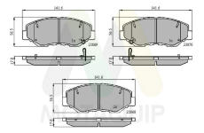 Sada brzdových destiček, kotoučová brzda MOTAQUIP LVXL1150