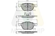 Sada brzdových destiček, kotoučová brzda MOTAQUIP LVXL1152