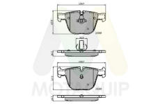 Sada brzdových destiček, kotoučová brzda MOTAQUIP LVXL1169