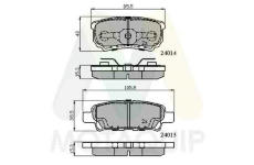 Sada brzdových destiček, kotoučová brzda MOTAQUIP LVXL1218