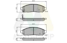Sada brzdových destiček, kotoučová brzda MOTAQUIP LVXL1222