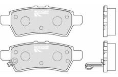 Sada brzdových destiček, kotoučová brzda MOTAQUIP LVXL1223
