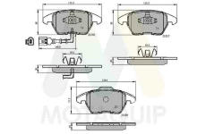 Sada brzdových destiček, kotoučová brzda MOTAQUIP LVXL1231