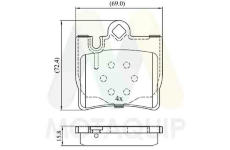 Sada brzdových destiček, kotoučová brzda MOTAQUIP LVXL1235