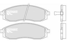 Sada brzdových destiček, kotoučová brzda MOTAQUIP LVXL1240