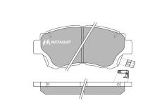 Sada brzdových destiček, kotoučová brzda MOTAQUIP LVXL124