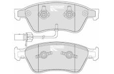 Sada brzdových destiček, kotoučová brzda MOTAQUIP LVXL1263