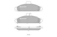 Sada brzdových destiček, kotoučová brzda MOTAQUIP LVXL126