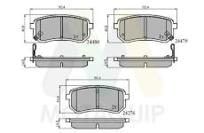 Sada brzdových destiček, kotoučová brzda MOTAQUIP LVXL1272