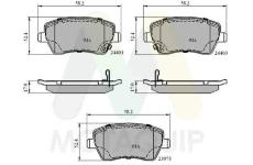 Sada brzdových destiček, kotoučová brzda MOTAQUIP LVXL1281