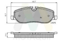 Sada brzdových destiček, kotoučová brzda MOTAQUIP LVXL1283