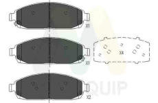 Sada brzdových destiček, kotoučová brzda MOTAQUIP LVXL1286