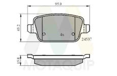 Sada brzdových destiček, kotoučová brzda MOTAQUIP LVXL1294