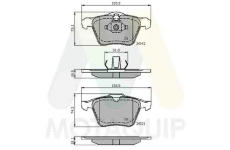 Sada brzdových destiček, kotoučová brzda MOTAQUIP LVXL1317