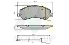 Sada brzdových destiček, kotoučová brzda MOTAQUIP LVXL1318