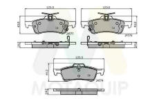 Sada brzdových destiček, kotoučová brzda MOTAQUIP LVXL1322