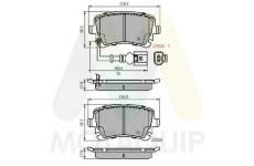 Sada brzdových destiček, kotoučová brzda MOTAQUIP LVXL1327