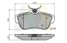 Sada brzdových destiček, kotoučová brzda MOTAQUIP LVXL1344