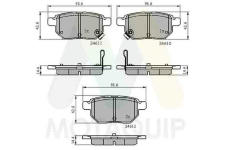 Sada brzdových destiček, kotoučová brzda MOTAQUIP LVXL1363