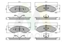 Sada brzdových destiček, kotoučová brzda MOTAQUIP LVXL136
