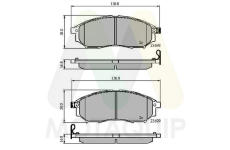 Sada brzdových destiček, kotoučová brzda MOTAQUIP LVXL1371