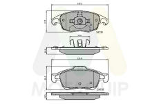 Sada brzdových destiček, kotoučová brzda MOTAQUIP LVXL1372