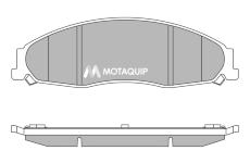 Sada brzdových destiček, kotoučová brzda MOTAQUIP LVXL1376