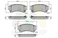 Sada brzdových destiček, kotoučová brzda MOTAQUIP LVXL1382