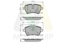 Sada brzdových destiček, kotoučová brzda MOTAQUIP LVXL1390