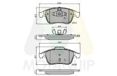Sada brzdových destiček, kotoučová brzda MOTAQUIP LVXL1396