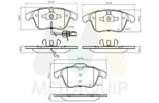 Sada brzdových destiček, kotoučová brzda MOTAQUIP LVXL1402