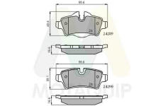 Sada brzdových destiček, kotoučová brzda MOTAQUIP LVXL1403