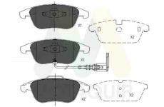 Sada brzdových destiček, kotoučová brzda MOTAQUIP LVXL1405